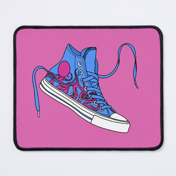 Item preview, octopus blue and pink high tops designed and sold by MickeyEdwards.