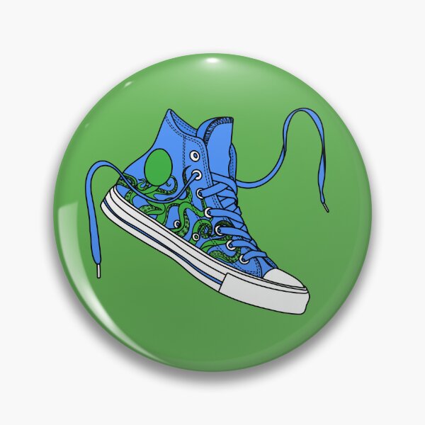Item preview, octopus blue and green high tops designed and sold by MickeyEdwards.