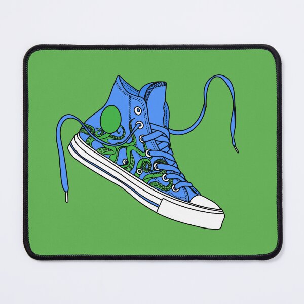 Item preview, octopus blue and green high tops designed and sold by MickeyEdwards.