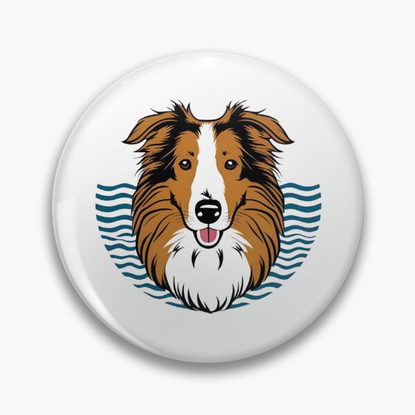 Item preview, Ocean Silhouette of a Rough Collie designed and sold by GoodyPaws.