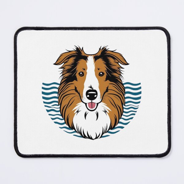Item preview, Ocean Silhouette of a Rough Collie designed and sold by GoodyPaws.