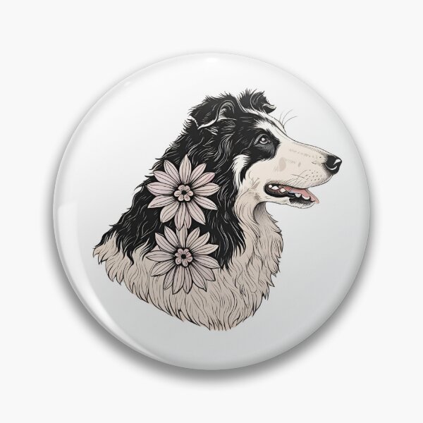 Item preview, Floral Silhouette of a Rough Collie designed and sold by GoodyPaws.