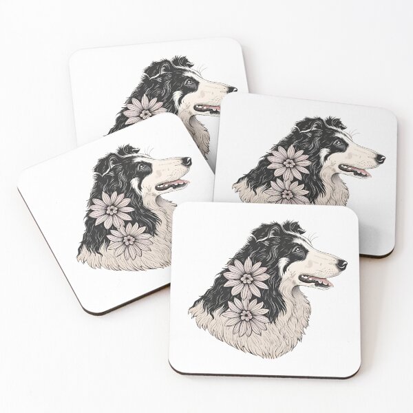 Item preview, Floral Silhouette of a Rough Collie designed and sold by GoodyPaws.