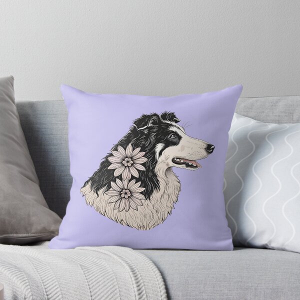 Item preview, Floral Silhouette of a Rough Collie designed and sold by GoodyPaws.