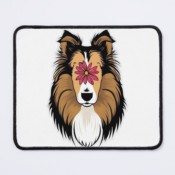 Item preview, Floral Silhouette of a Rough Collie designed and sold by GoodyPaws.