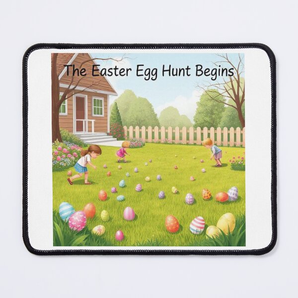 Item preview, Kids Searching For Easter Eggs designed and sold by lanasworld.