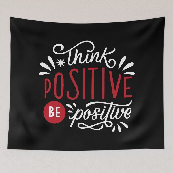 Item preview, Think Positive, Be Positive - Motivational Quote Design designed and sold by MHassan92.