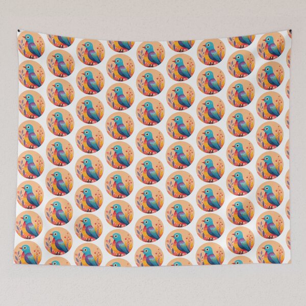 Item preview, "Blue watching carefully" designed and sold by Tecno-Art-Land.