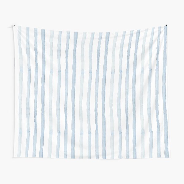 Blue Stripes - Watercolor Tapestry