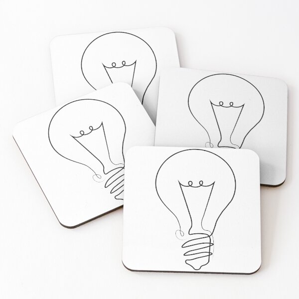 Item preview, BULB SINGLE LINE ART  designed and sold by JSWDESIGNS.