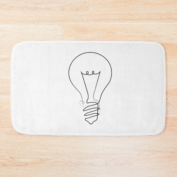 Item preview, BULB SINGLE LINE ART  designed and sold by JSWDESIGNS.