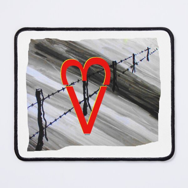 Item preview, Barbed wire goes right through the heart designed and sold by ZoffArt-Shop.