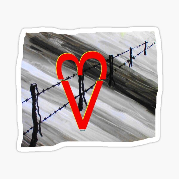 Item preview, Barbed wire goes right through the heart designed and sold by ZoffArt-Shop.