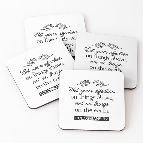 Item preview, Colossians 3:2 Bible Verse – Set Your Mind on Things Above designed and sold by FlinArt.