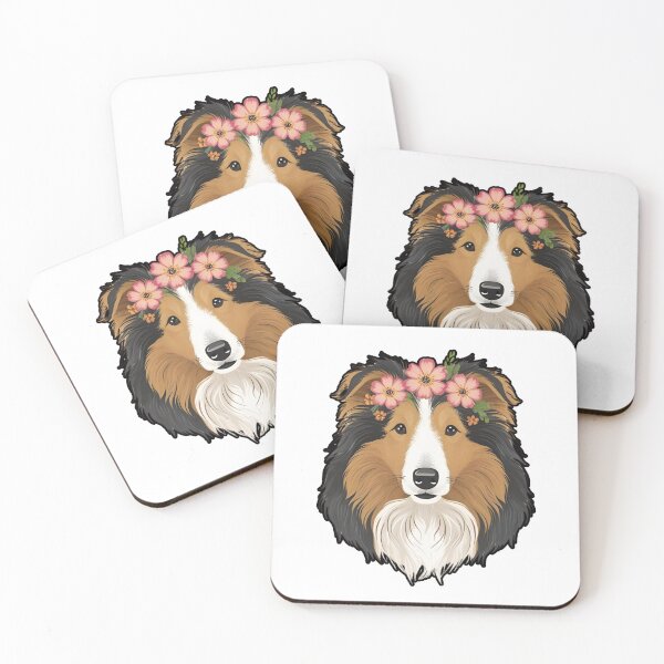 Item preview, Floral Silhouette of a Rough Collie designed and sold by GoodyPaws.