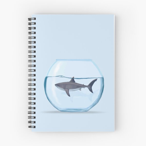 Item preview, Tiny Shark in A Fish Bowl designed and sold by Whimsy-Wildlife.