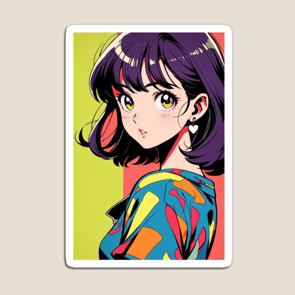 Item preview, Arte pop retro de anime de una chica designed and sold by Sergii Davydenko.