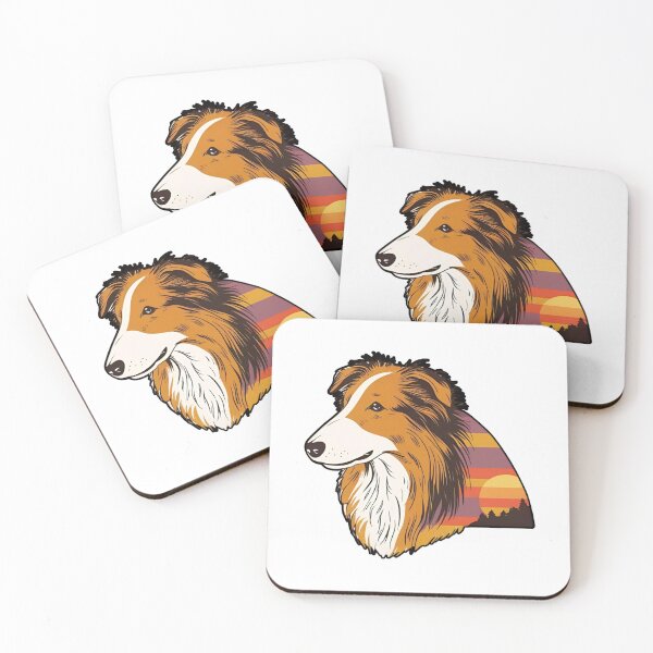 Item preview, Sunset Silhouette of a Rough Collie designed and sold by GoodyPaws.
