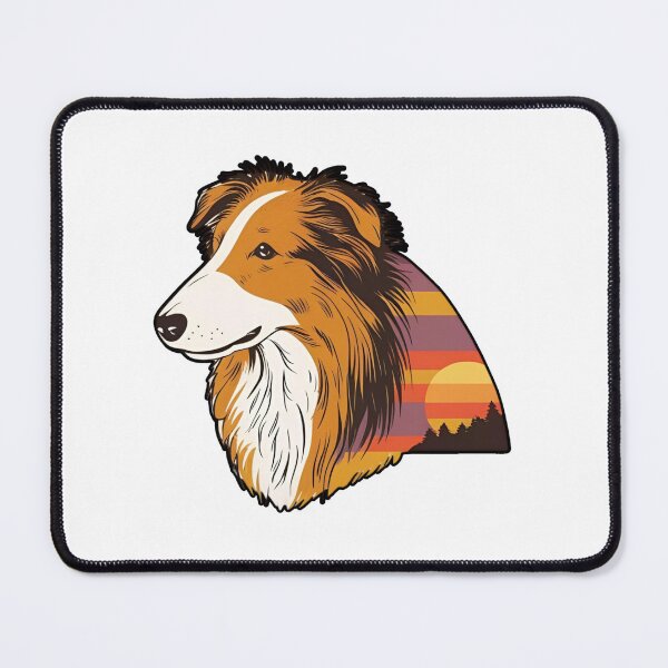 Item preview, Sunset Silhouette of a Rough Collie designed and sold by GoodyPaws.