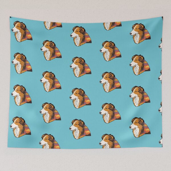 Item preview, Sunset Silhouette of a Rough Collie designed and sold by GoodyPaws.