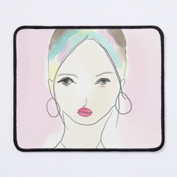 Item preview, Rainbow girl painting - Pink goth girl designed and sold by DreamersPlan.