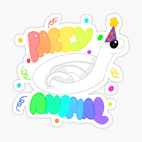 Item preview, Party animal green background designed and sold by CreationsByFey.