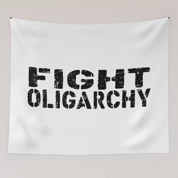 Item preview, fight oligarchy tour shirt muck fusk no elon anti-oligarchs, bernie,anti government Anti-Elon Musk Bumper D ecal For oligarchy haters! black designed and sold by ramwebroom.