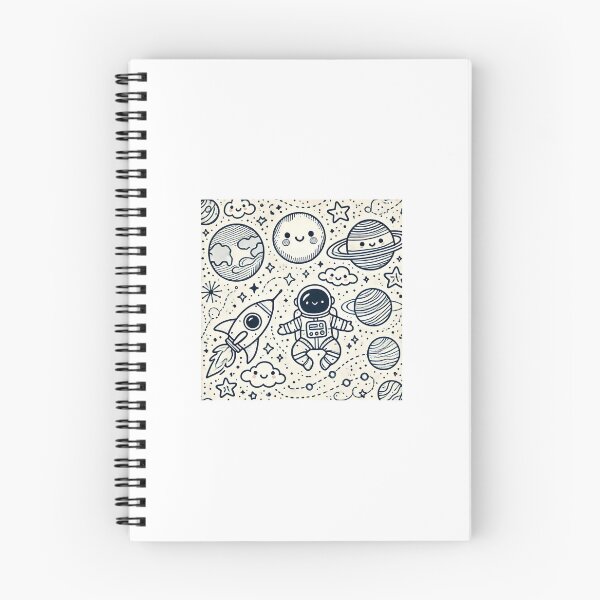 Item preview, Whimsical Astronaut in Playful Outer Space designed and sold by BKPDesigns.