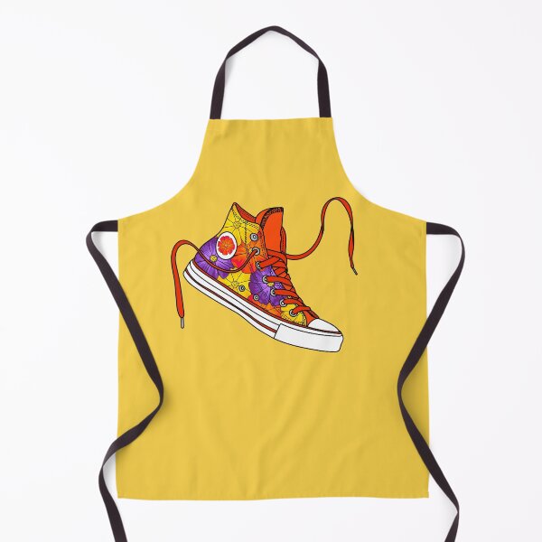 Item preview, Flower pattern red, yellow & purple high tops designed and sold by MickeyEdwards.