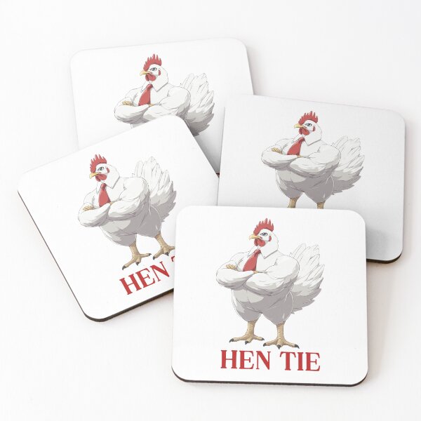 Item preview, Hen Wearing Tie Funny Hentai designed and sold by RockFireMerch.
