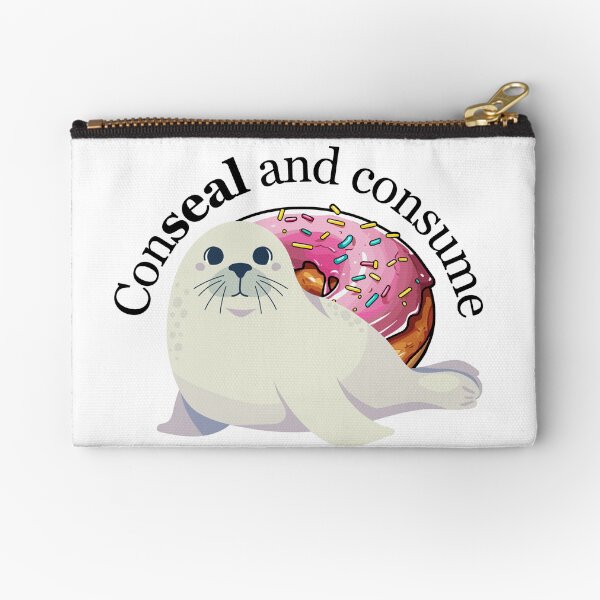 Item preview, Conceal and consume the doughnut or donut cute seal  designed and sold by ClickATee Store .