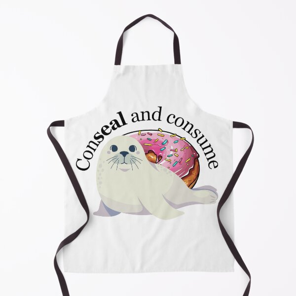 Item preview, Conceal and consume the doughnut or donut cute seal  designed and sold by ClickATee Store .