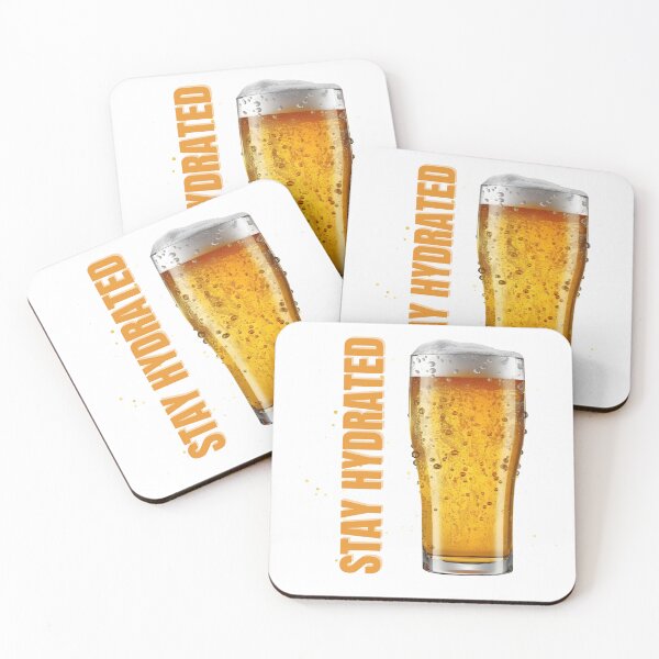 Item preview, Stay Hydrated Beer Glass designed and sold by GottaPics.