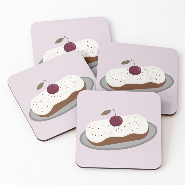 Item preview, Flat Design Illustration with Cherry Eclair designed and sold by AlginaPugachova.