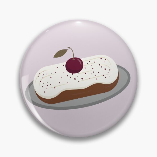 Item preview, Flat Design Illustration with Cherry Eclair designed and sold by AlginaPugachova.