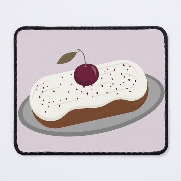 Item preview, Flat Design Illustration with Cherry Eclair designed and sold by AlginaPugachova.