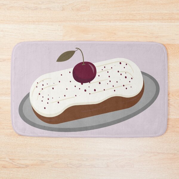 Item preview, Flat Design Illustration with Cherry Eclair designed and sold by AlginaPugachova.