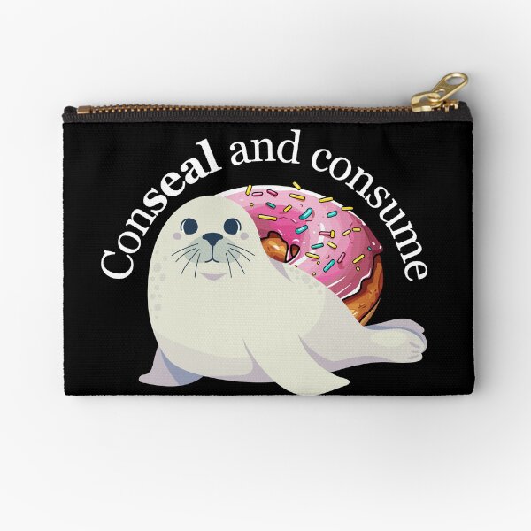 Item preview, Conceal and consume the doughnut or donut cute seal  designed and sold by ClickATee Store .