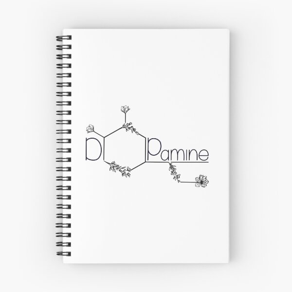 Item preview, Dopamine molecule floral neurotrasmitter dopamine text designed and sold by Szkicerka.