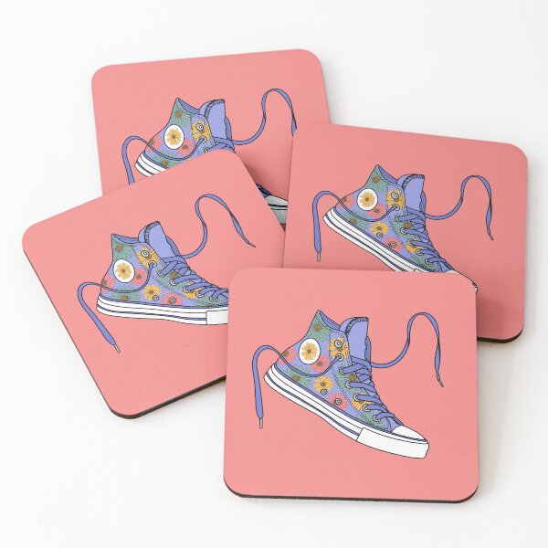 Artikelvorschau, Pastellviolette High-Tops mit Gänseblümchen-Blumenmuster entworfen und verkauft von MickeyEdwards.