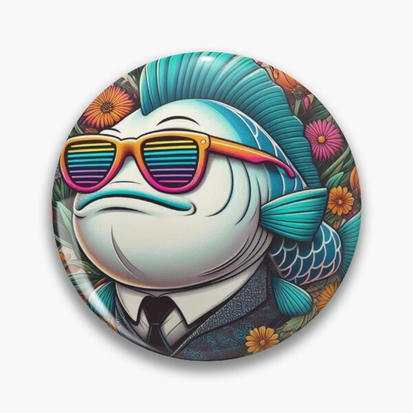 Item preview, Fish in Sunglasses" designed and sold by scarabeeonline.