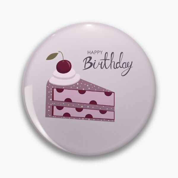 Item preview, Happy Birthday card design with Slice of Cherry Cake designed and sold by AlginaPugachova.