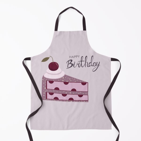 Item preview, Happy Birthday card design with Slice of Cherry Cake designed and sold by AlginaPugachova.