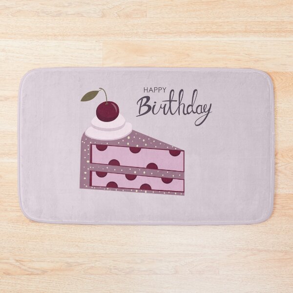 Item preview, Happy Birthday card design with Slice of Cherry Cake designed and sold by AlginaPugachova.