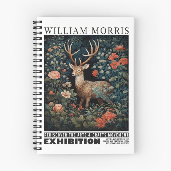 Item preview, William Morris Deer – Woodland Elegance in Bloom designed and sold by MidCenturyStore.