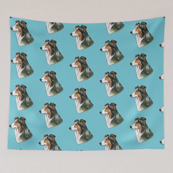 Item preview, Forest Silhouette of a Smooth Collie designed and sold by GoodyPaws.