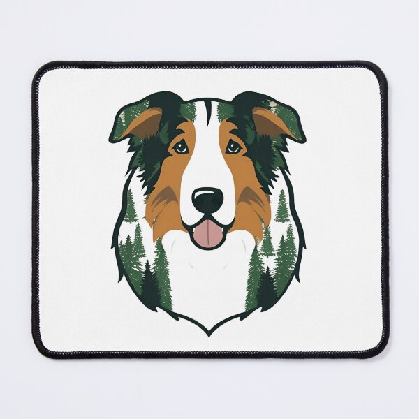 Item preview, Forest Silhouette of a Smooth Collie designed and sold by GoodyPaws.