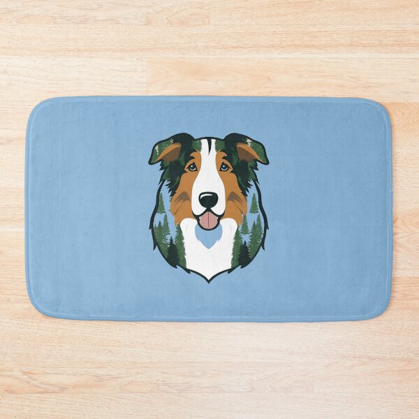 Item preview, Forest Silhouette of a Smooth Collie designed and sold by GoodyPaws.