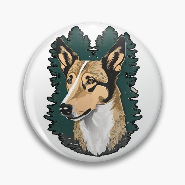 Item preview,  Forest Silhouette of a Smooth Collie designed and sold by GoodyPaws.