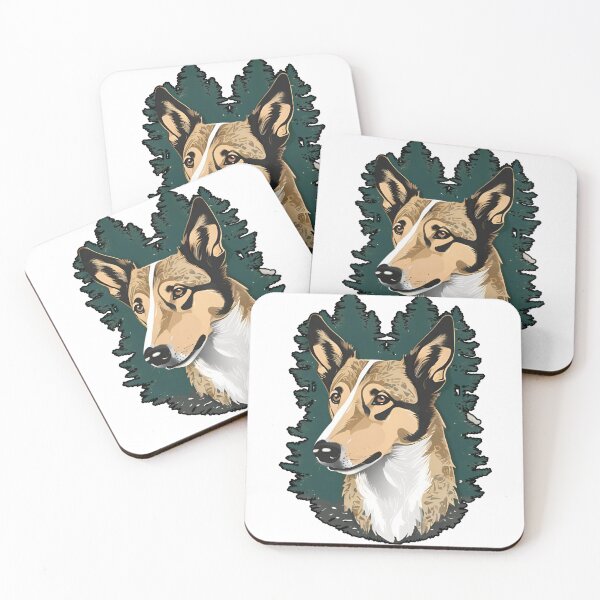 Item preview,  Forest Silhouette of a Smooth Collie designed and sold by GoodyPaws.